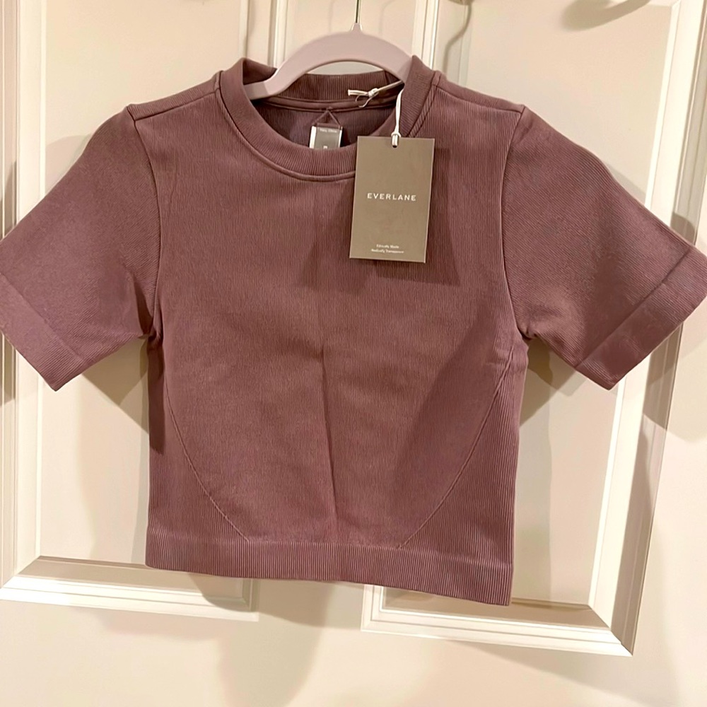 Blush crop top - cotton blend